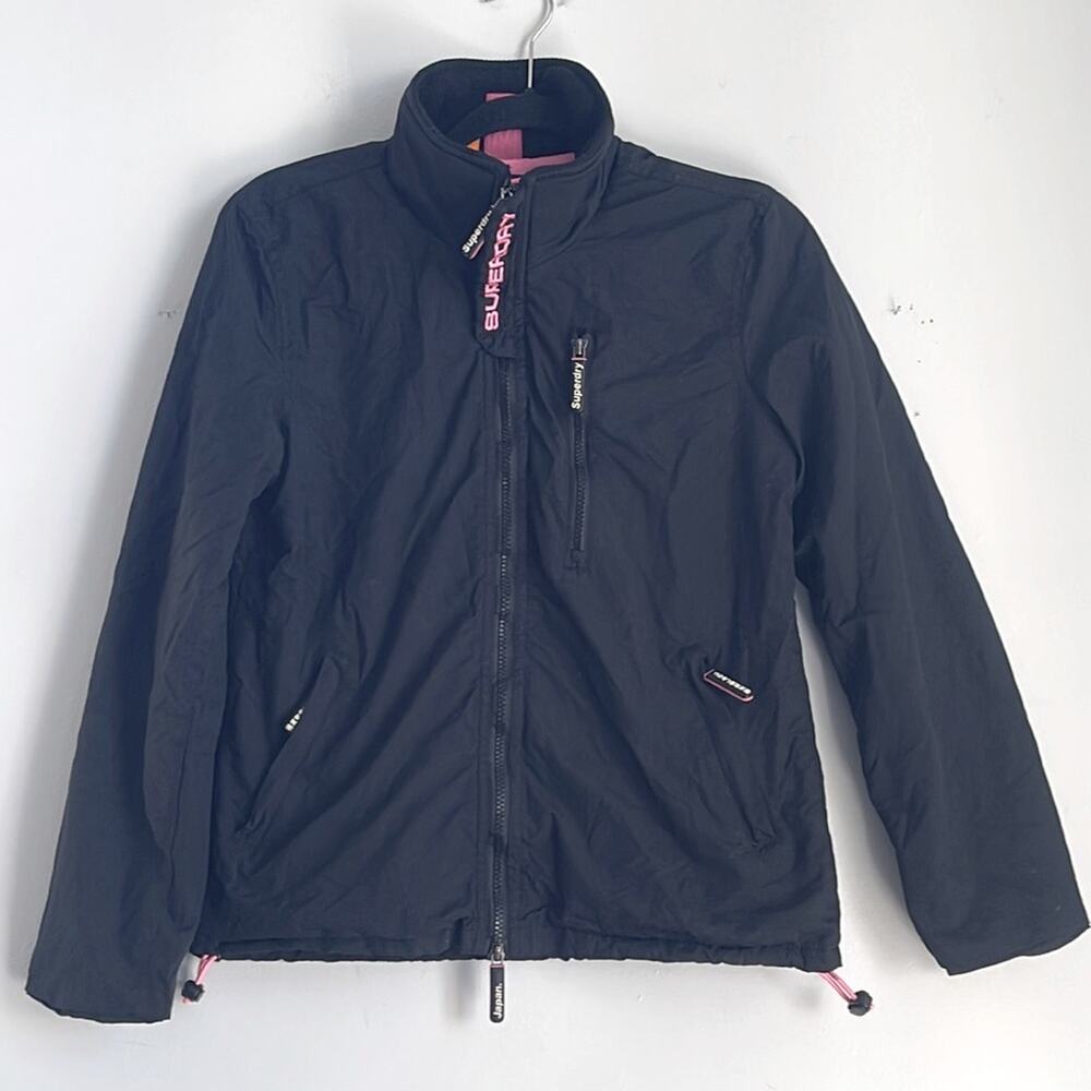SUPERDRY The WindHiker weather resistant fleece lined full zip jacket sz M